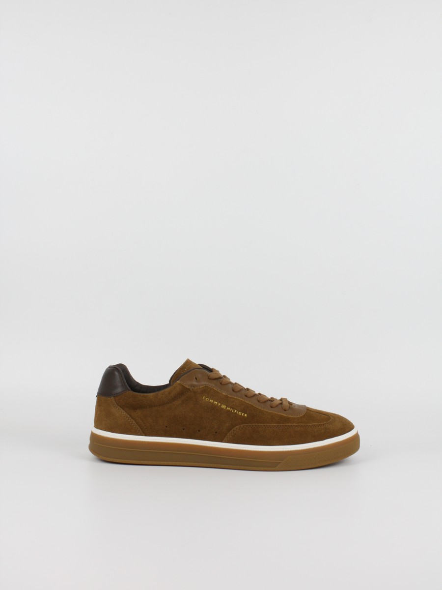 Ανδρικά Sneaker Tommy Hilfiger Th Lo Lux Suedet Leather Mix FM0FM05882-GVQ Coconut Grove