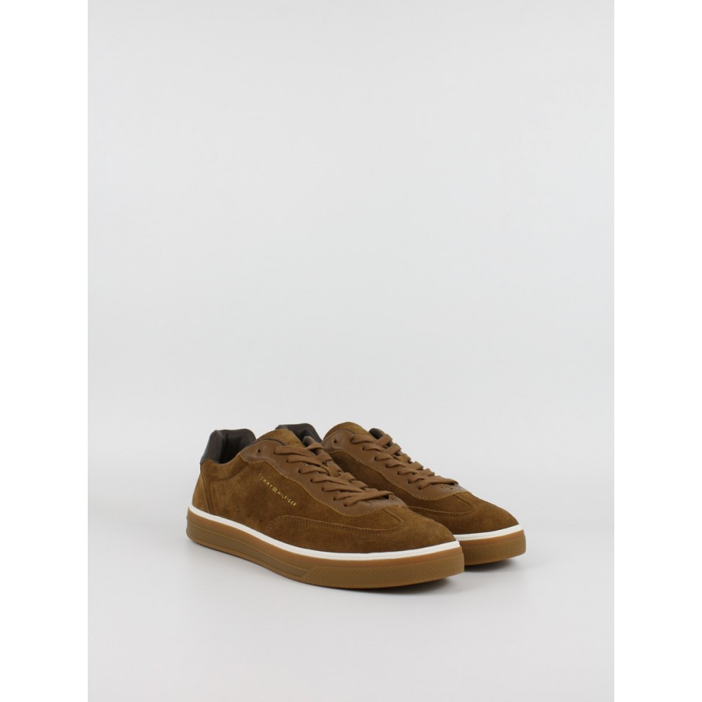 Ανδρικά Sneaker Tommy Hilfiger Th Lo Lux Suedet Leather Mix FM0FM05882-GVQ Coconut Grove