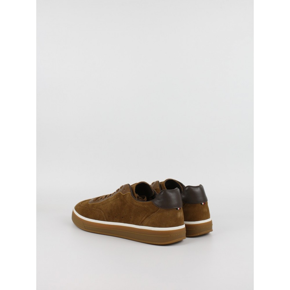 Ανδρικά Sneaker Tommy Hilfiger Th Lo Lux Suedet Leather Mix FM0FM05882-GVQ Coconut Grove
