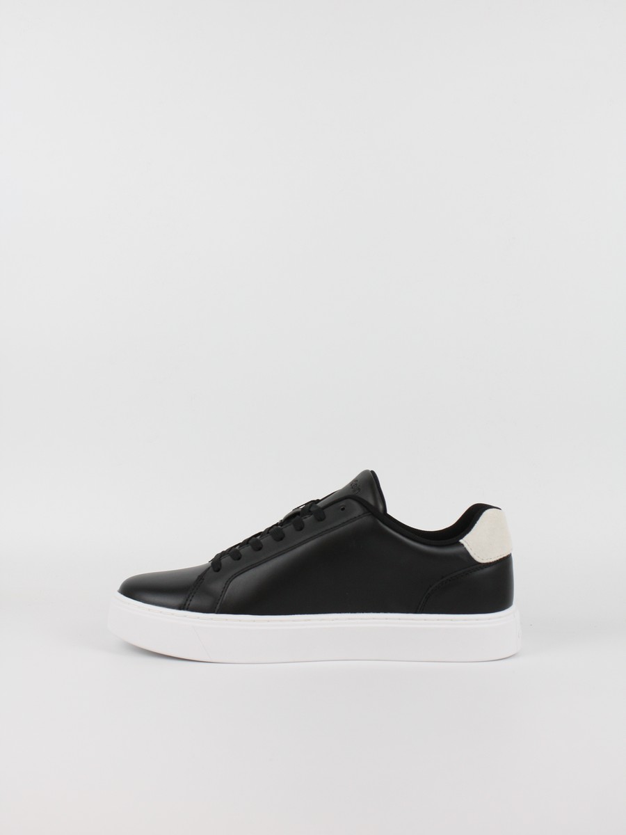 Men Sneaker Calvin KLein Classic Cupsole Laceup Lth YM0YM01435-0GM Black