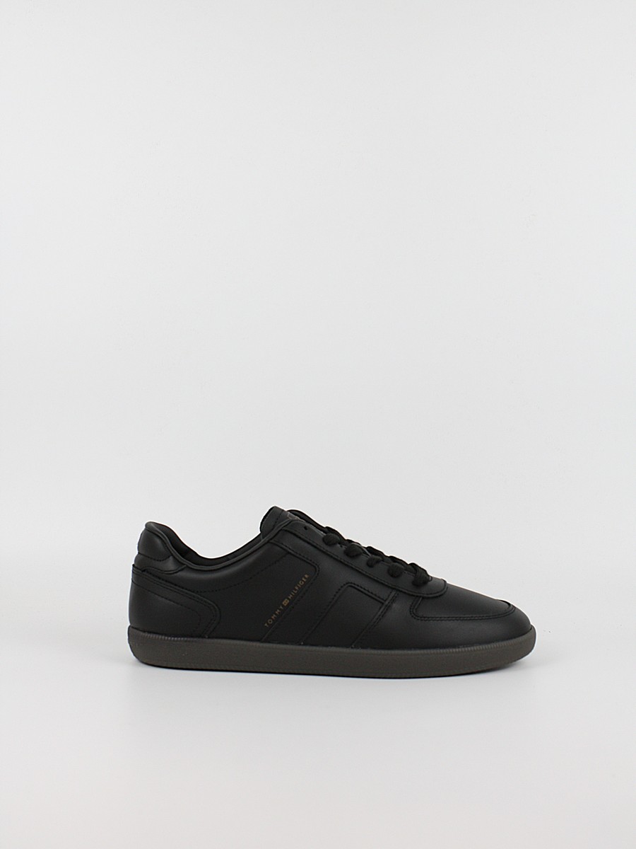 Ανδρικά Sneaker Tommy Hilfiger Th Tribeca Sneaker Leather FM0FM06083-BDS Μαύρο