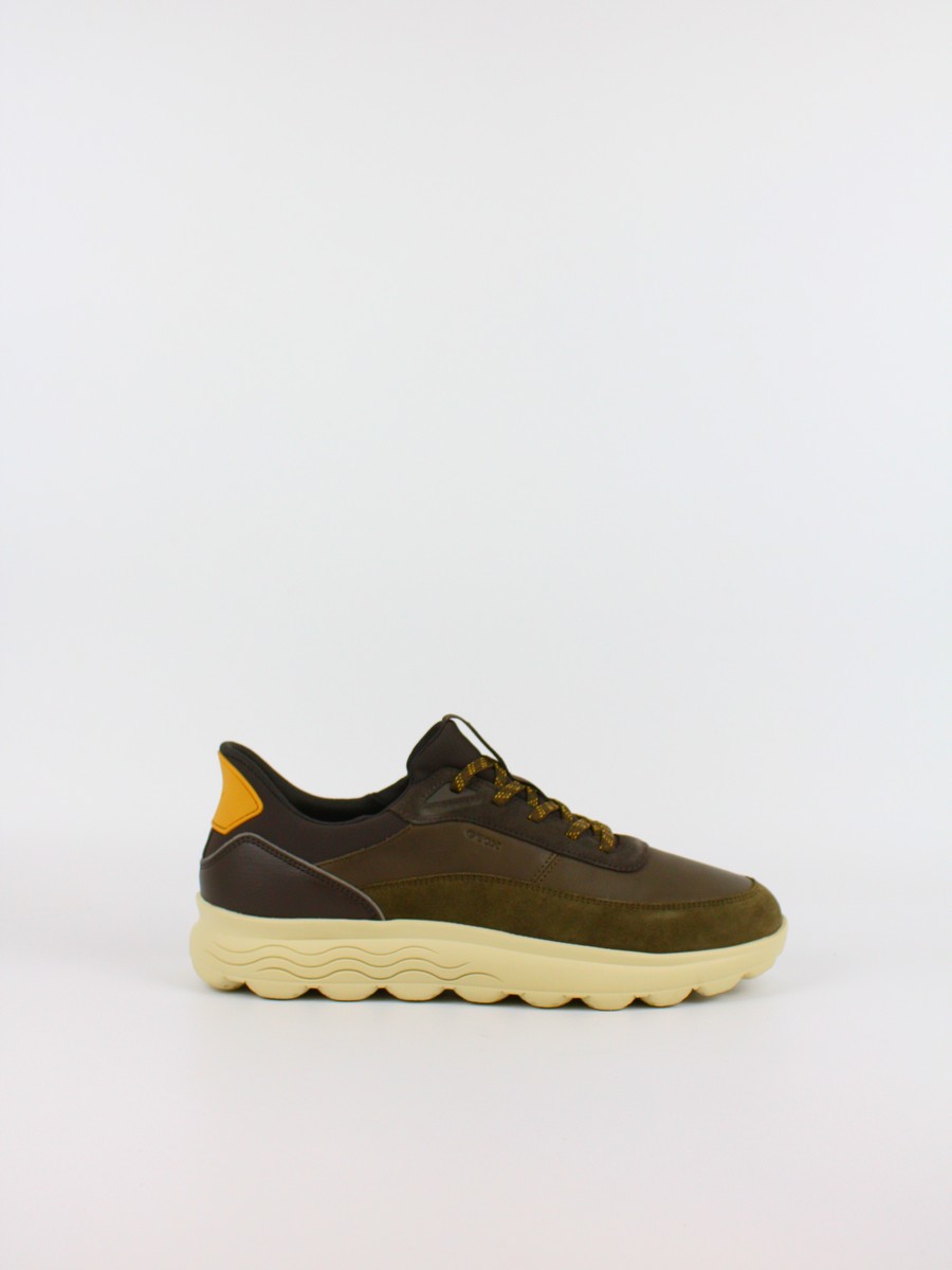 Ανδρικό Sneaker Geox Spherica Plus U56MPA-08522-C3208 Λαδι-Καφέ