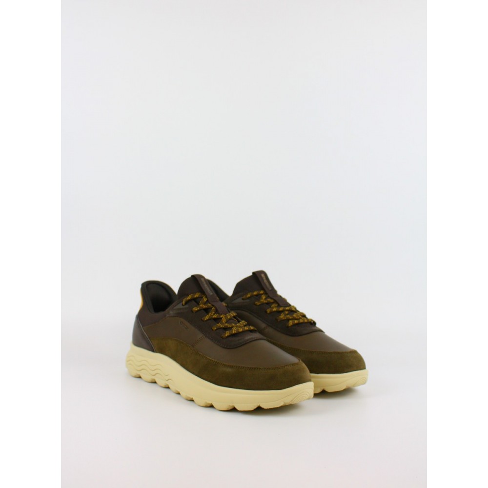 Ανδρικό Sneaker Geox Spherica Plus U56MPA-08522-C3208 Λαδι-Καφέ