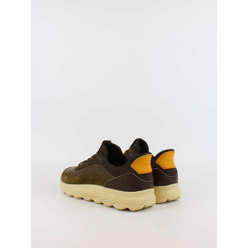 Ανδρικό Sneaker Geox Spherica Plus U56MPA-08522-C3208 Λαδι-Καφέ