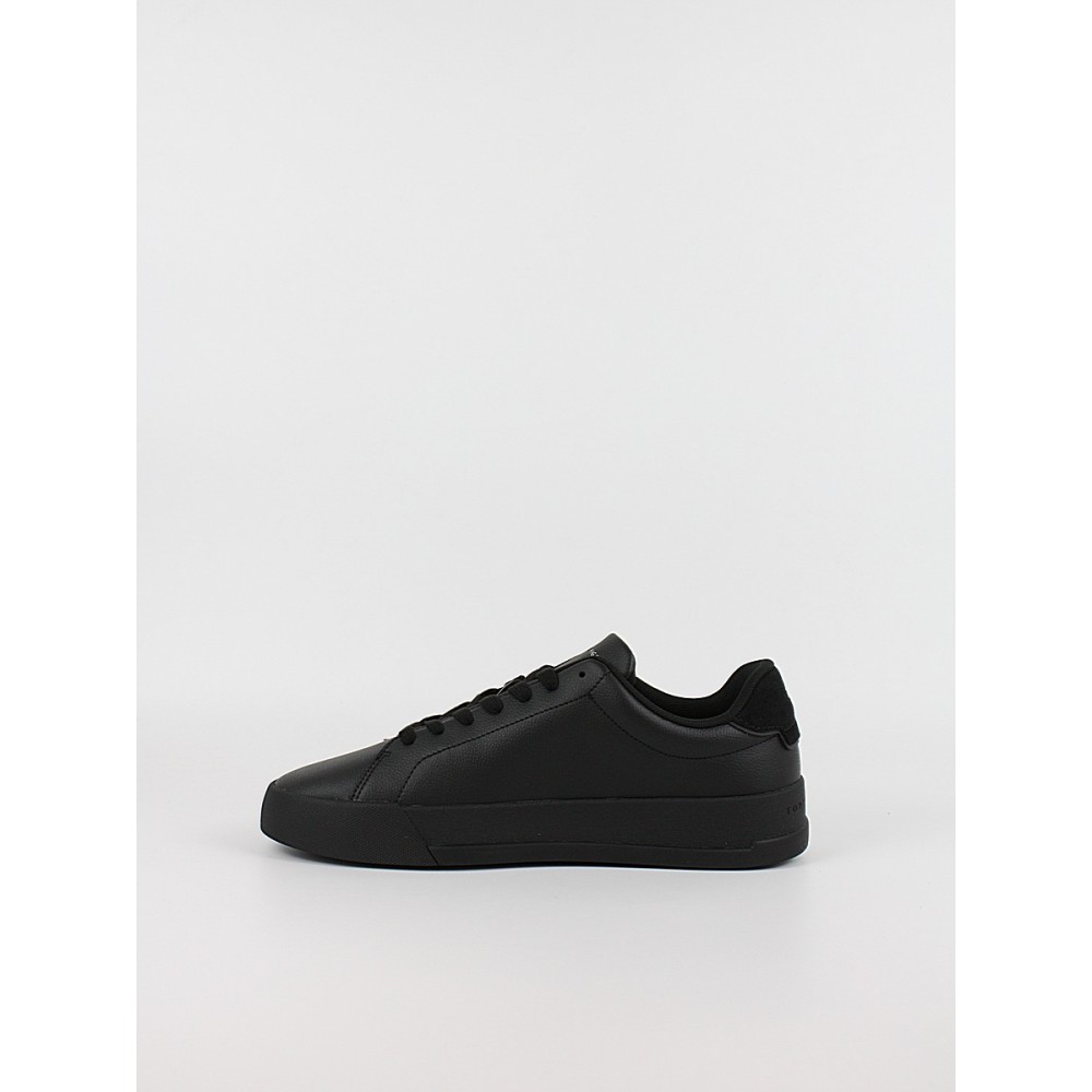 Ανδρικά Sneaker Tommy Hilfiger Th Court Leather Detail Ess FM0FM05367-0GJ Μαύρο