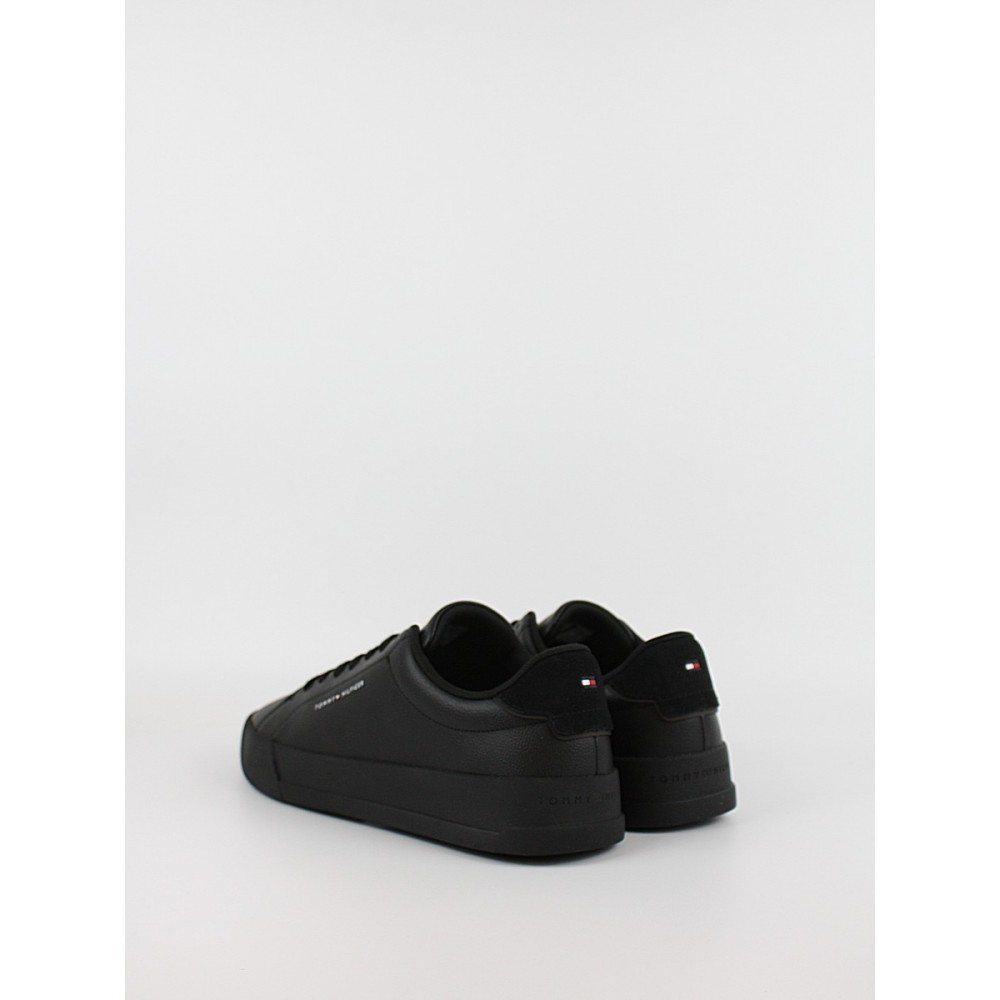 Ανδρικά Sneaker Tommy Hilfiger Th Court Leather Detail Ess FM0FM05367-0GJ Μαύρο