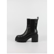 Γυναικείo Μπoτάκι Calvin KLein Chunky Heeled Chelsea Lth YW0YW01547-0GJ Μαύρη