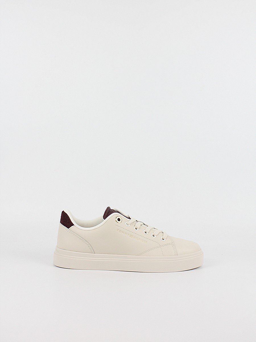 Γυναικεία Sneaker Tommy Hilfiger Th Feminine Cupsole Monogram FW0FW09606-0KQ Μπεζ