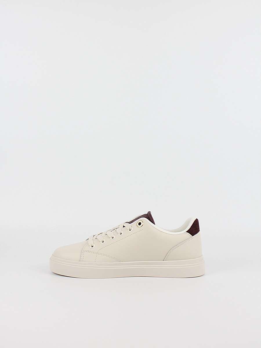 Γυναικεία Sneaker Tommy Hilfiger Th Feminine Cupsole Monogram FW0FW09606-0KQ Μπεζ