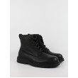 Ανδρικά Μποτάκι Calvin KLein Combat Ess Lace Up Zip Boot Lth YM0YM01373-0GJ Μαύρο