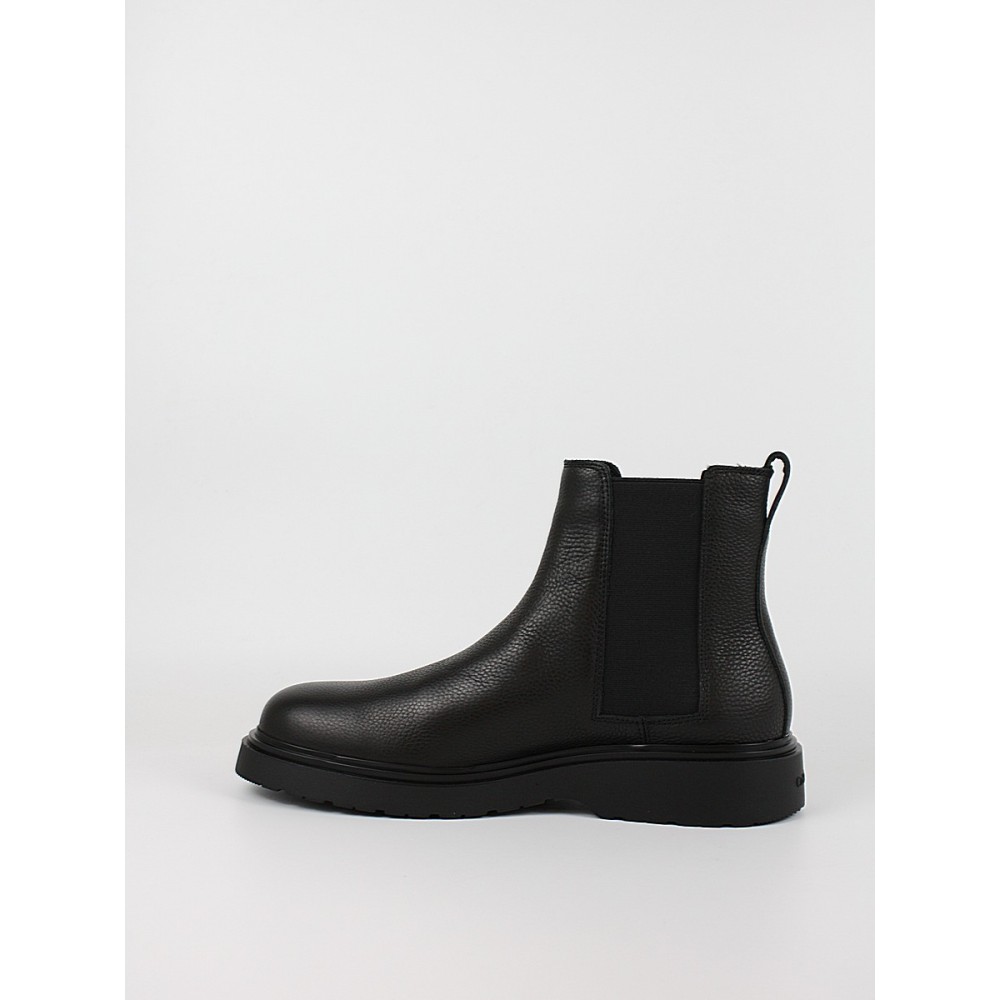 Ανδρικά Μποτάκι Calvin KLein Combat Ess Chelsea Boot Lth YM0YM01374-0GJ Μαύρο