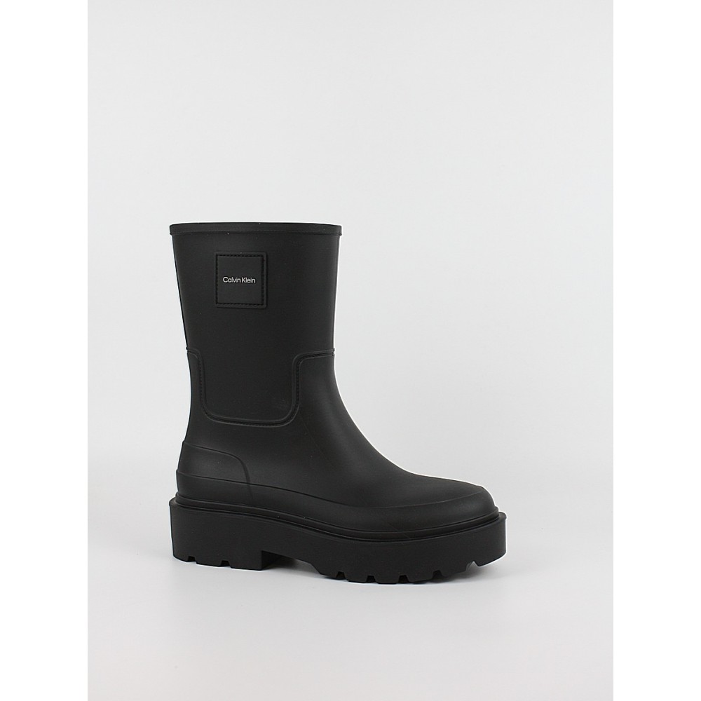 Γυναικεία Μπότα Calvin Klein Rainboot Rubber HW0HW03179-0GJ Μαύρο