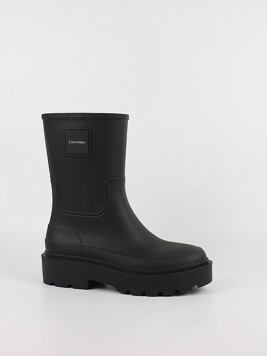 Γυναικεία Μπότα Calvin Klein Rainboot Rubber HW0HW03179-0GJ Μαύρο