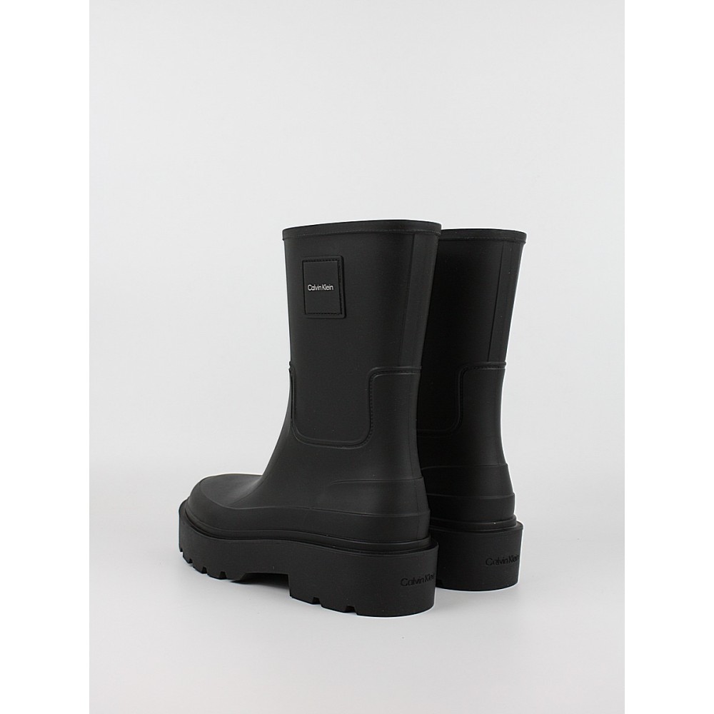 Γυναικεία Μπότα Calvin Klein Rainboot Rubber HW0HW03179-0GJ Μαύρο
