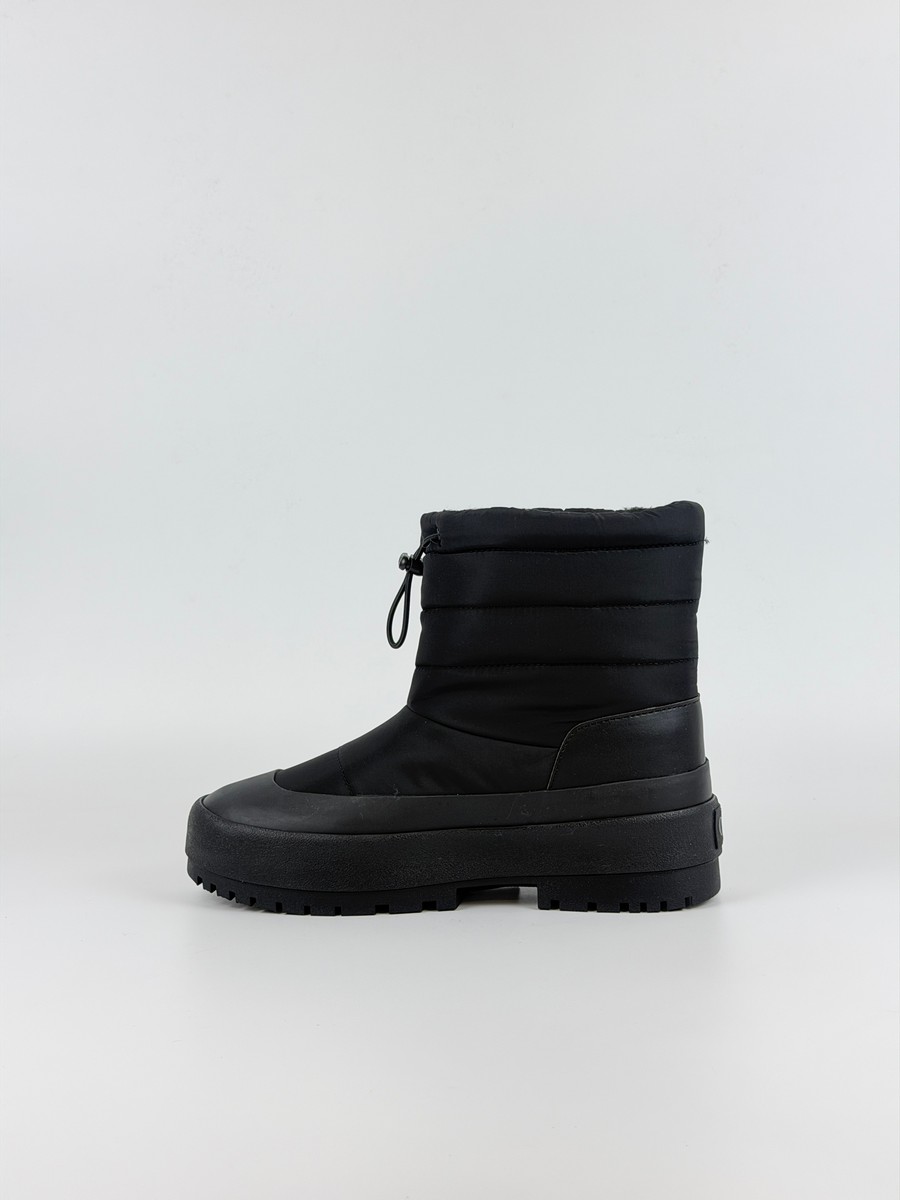 Γυναικείο Μποτάκι Calvin Klein Vulc Flatform Snowboot Nyl HW0HW03245-0GJ Μαύρο