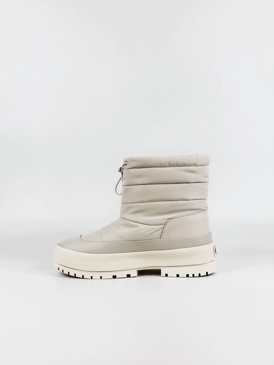 Γυναικείο Μποτάκι Calvin Klein Vulc Flatform Snowboot Nyl HW0HW03245-066 Εκρού