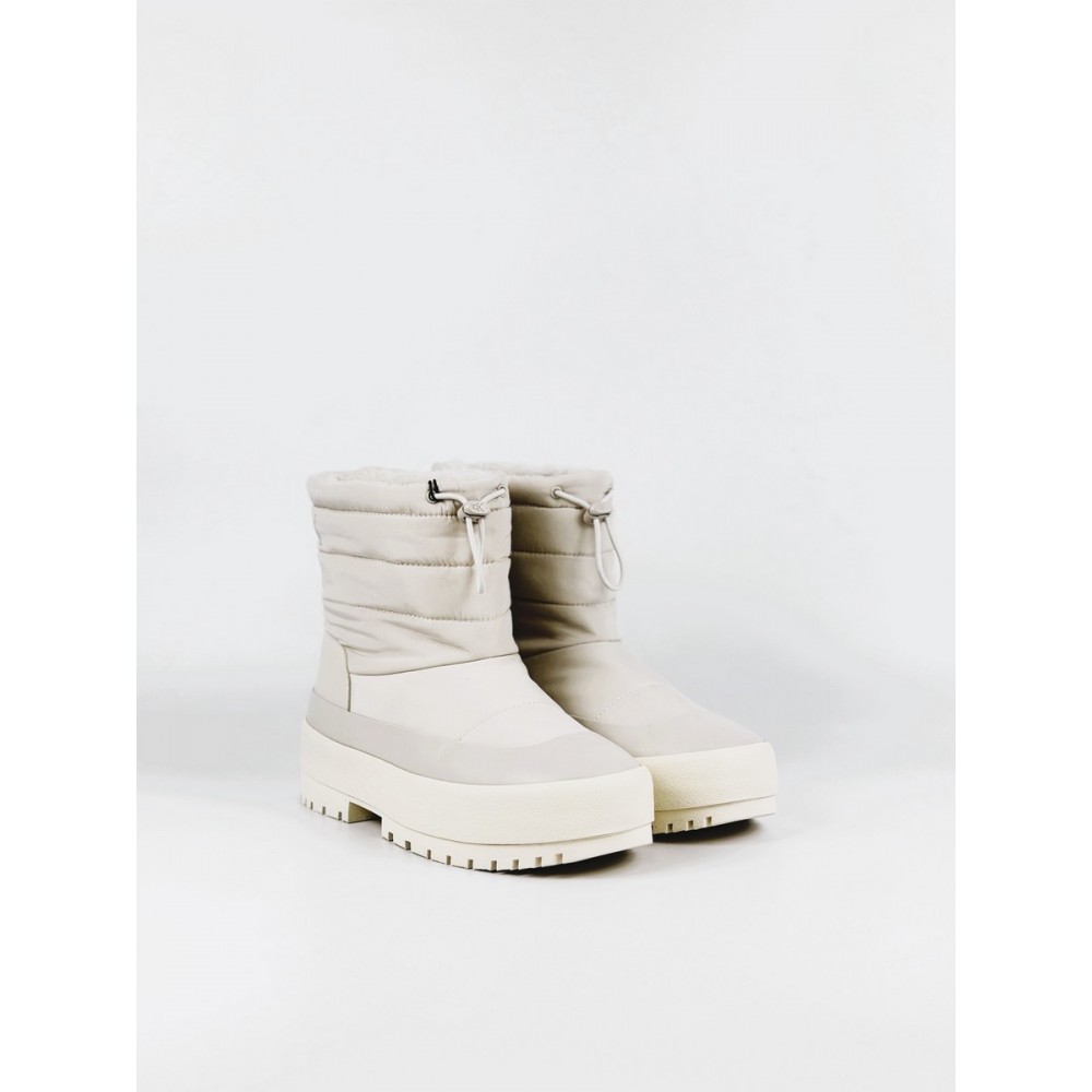 Γυναικείο Μποτάκι Calvin Klein Vulc Flatform Snowboot Nyl HW0HW03245-066 Εκρού