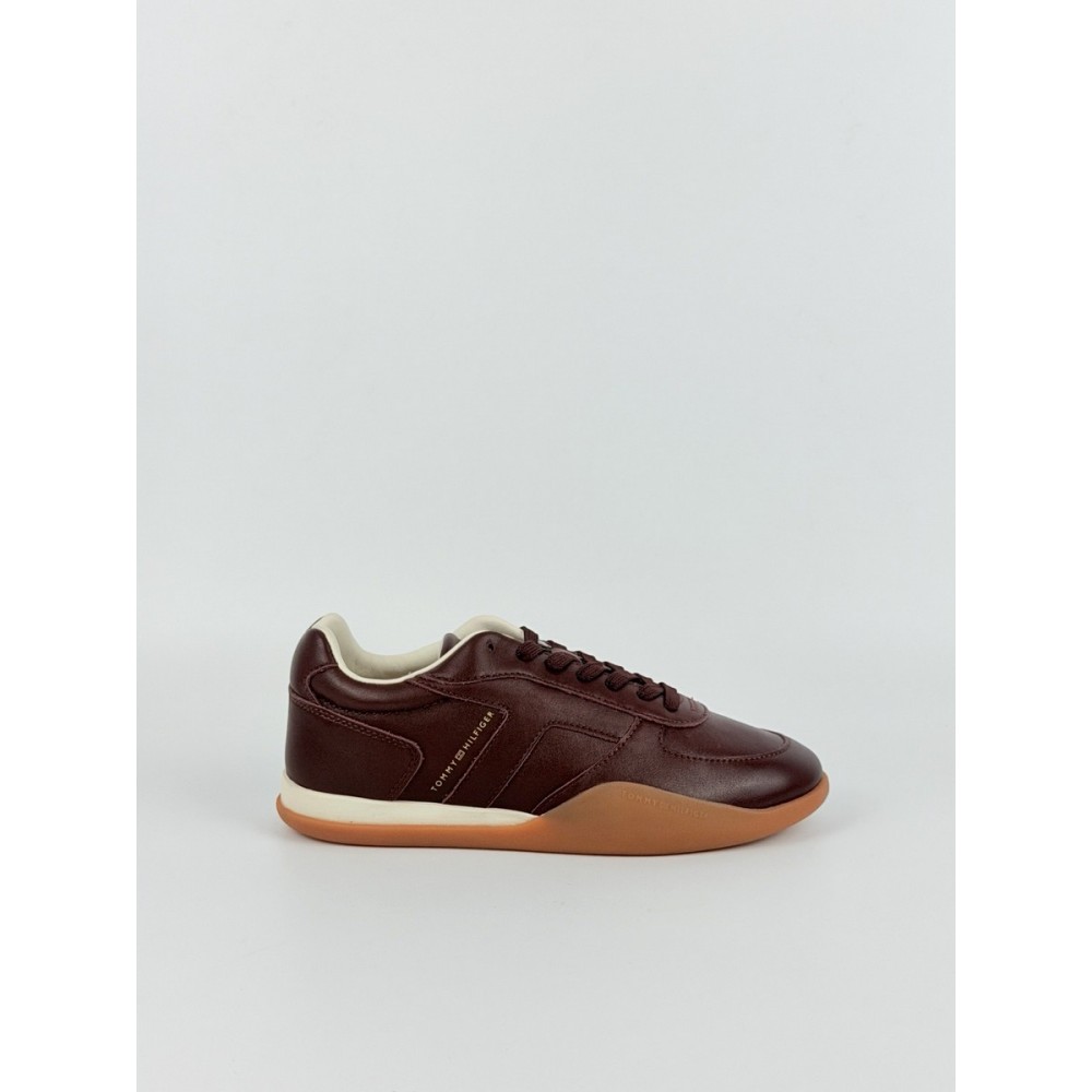 Γυναικεία Sneaker Tommy Hilfiger Th Vintage Low Runner Leather FW0FW09485-XUT Μπορντό