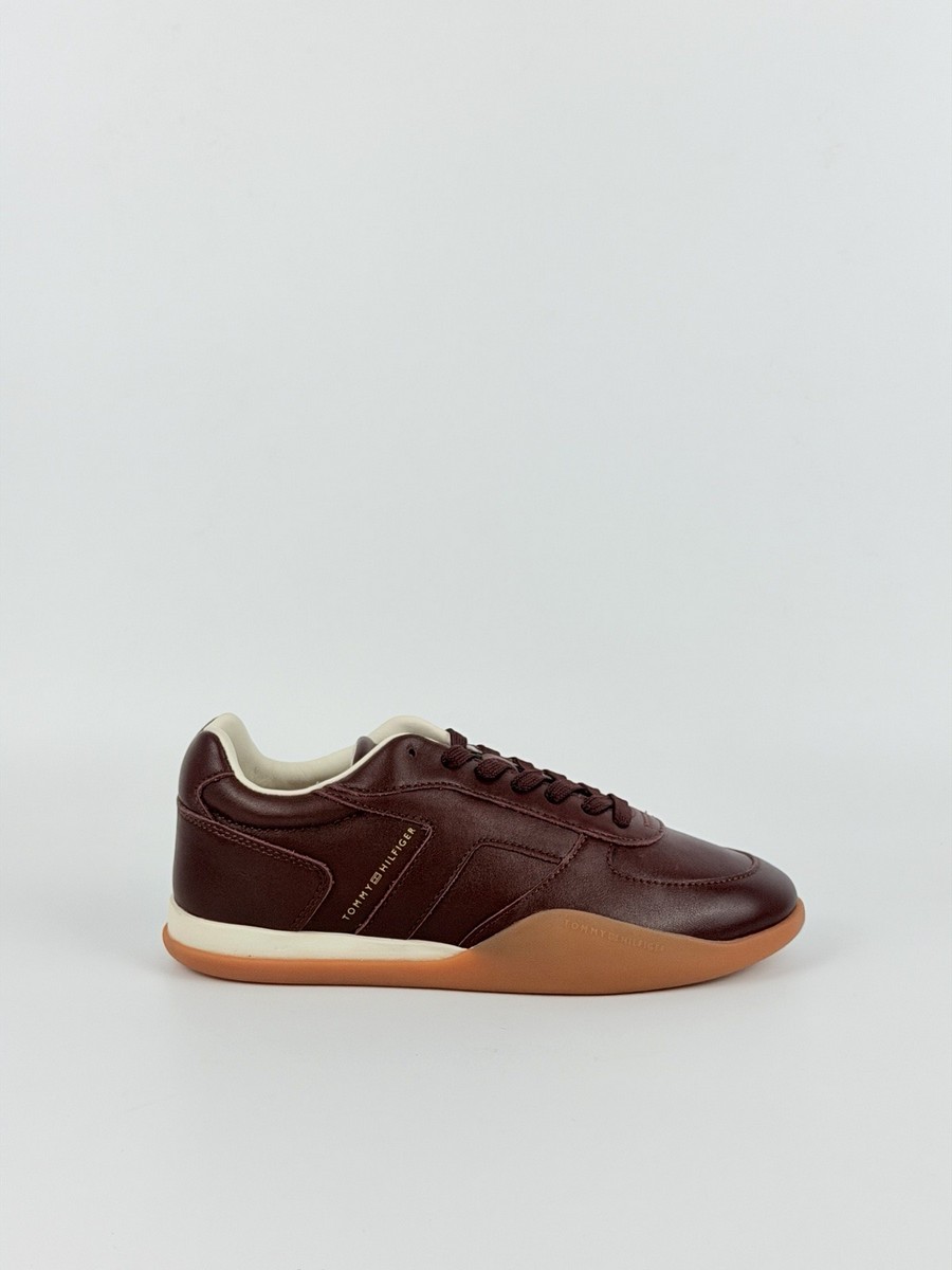 Γυναικεία Sneaker Tommy Hilfiger Th Vintage Low Runner Leather FW0FW09485-XUT Μπορντό