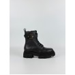 Γυναικεία Γαλοτσάκια Tommy Hilfiger Leather Th Buckled Lace Up Boot FW0FW09550-BDS Μαύρο