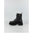 Γυναικεία Γαλοτσάκια Tommy Hilfiger Leather Th Buckled Lace Up Boot FW0FW09550-BDS Μαύρο