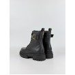 Γυναικεία Γαλοτσάκια Tommy Hilfiger Leather Th Buckled Lace Up Boot FW0FW09550-BDS Μαύρο