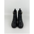 Γυναικεία Γαλοτσάκια Tommy Hilfiger Leather Th Buckled Lace Up Boot FW0FW09550-BDS Μαύρο