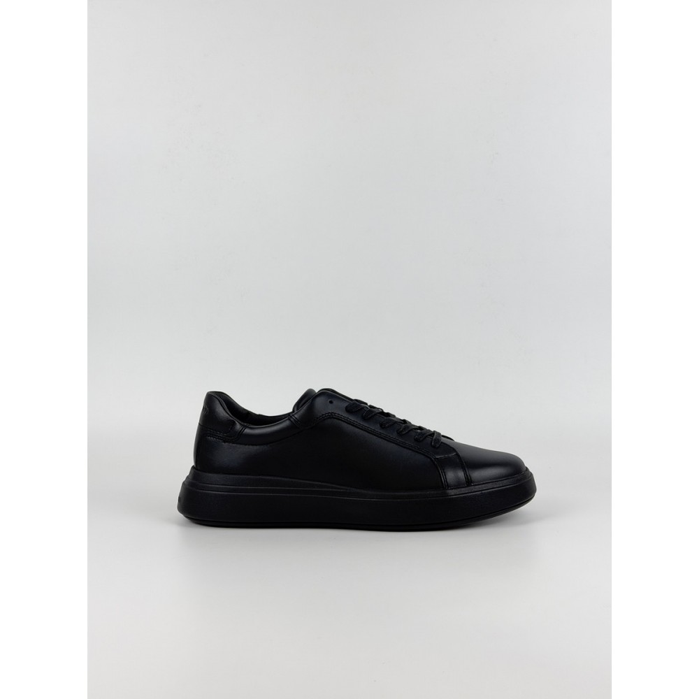 Ανδρικά Sneaker Calvin KLein Low Top Lace Up Lth HM0HM01016-0GJ Μαύρο