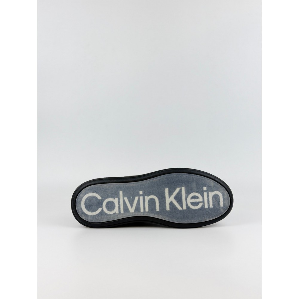 Ανδρικά Sneaker Calvin KLein Low Top Lace Up Lth HM0HM01016-0GJ Μαύρο