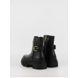 Γυναικεία ΜποτάκιαTommy Hilfiger Leather Chunky Th Buckled Boot FW0FW09549-BDS Μαύρα