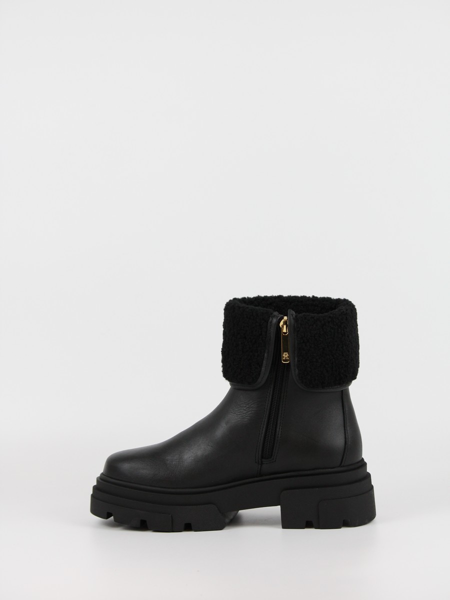 Γυναικεία ΜποτάκιαTommy Hilfiger Shearling Fold Chunky Ankle Boot FW0FW09677-BDS Μαύρα