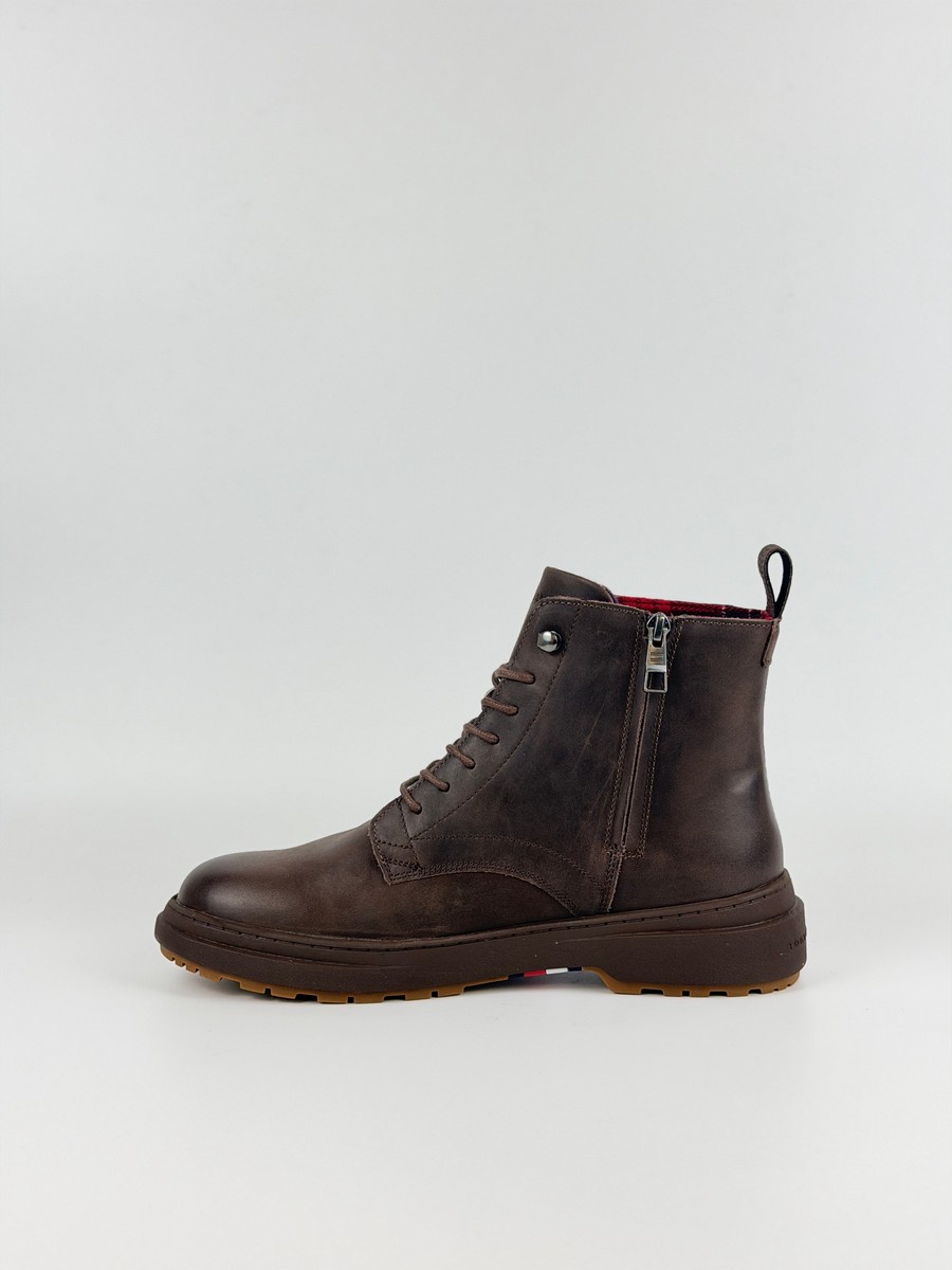 Ανδρικά ΜποτάκιTommy Hilfiger Outdoor Warm Lth Boot FM0FM05960-GT6 Καφέ