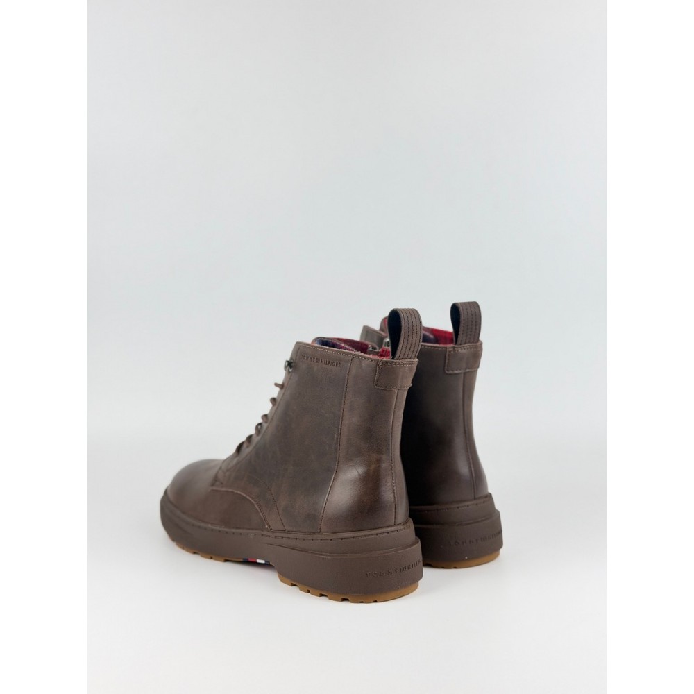 Ανδρικά ΜποτάκιTommy Hilfiger Outdoor Warm Lth Boot FM0FM05960-GT6 Καφέ