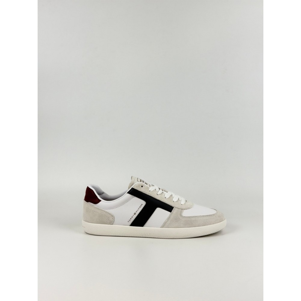 Ανδρικά Sneaker Tommy Hilfiger Th Tribeca Sneaker Mix FM0FM06068-YBS Ασπρο
