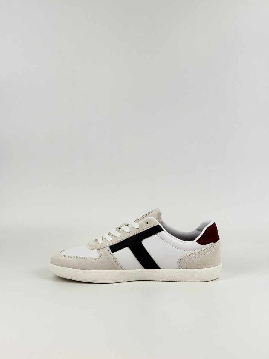 Ανδρικά Sneaker Tommy Hilfiger Th Tribeca Sneaker Mix FM0FM06068-YBS Ασπρο