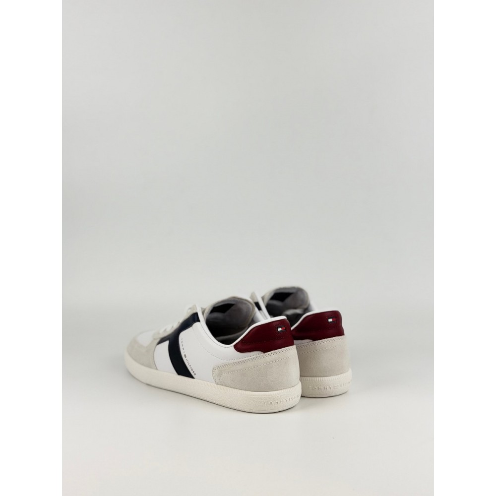 Ανδρικά Sneaker Tommy Hilfiger Th Tribeca Sneaker Mix FM0FM06068-YBS Ασπρο