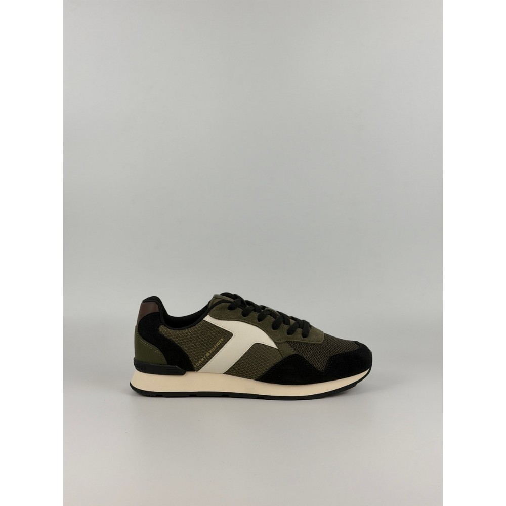 Ανδρικά Sneaker Tommy Hilfiger T Hilfiger Core Mix Runner FM0FM06001-RBN Χακί