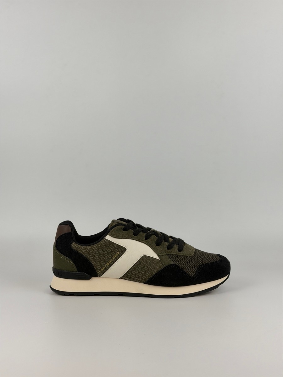 Ανδρικά Sneaker Tommy Hilfiger T Hilfiger Core Mix Runner FM0FM06001-RBN Χακί