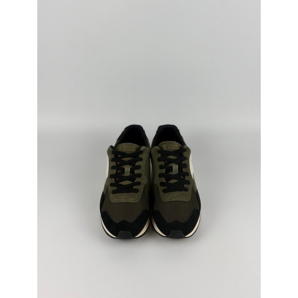 Ανδρικά Sneaker Tommy Hilfiger T Hilfiger Core Mix Runner FM0FM06001-RBN Χακί
