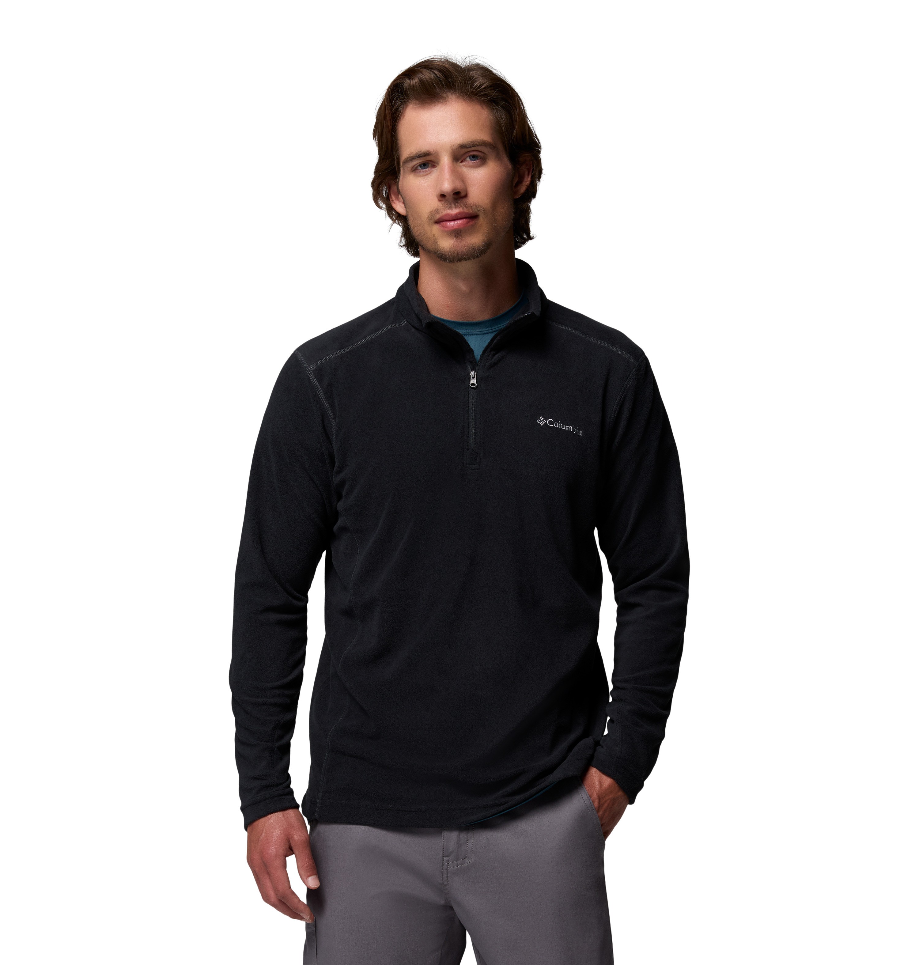 Ανδρική Μπλούζα Columbia Klamath Range™ II Half Zip Fleece EM6503-010 Μαυρο