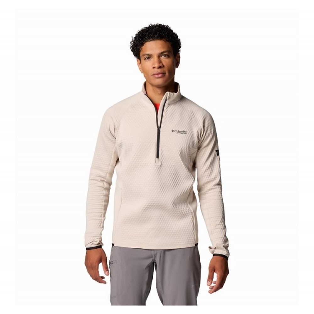 Ανδρική Μπλούζα Columbia Crystal Leaf Omni-Heat™ Helix Half Zip 2094983-278 Μπεζ