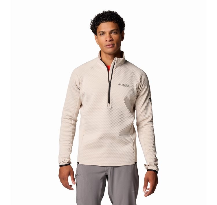 Ανδρική Μπλούζα Columbia Crystal Leaf Omni-Heat™ Helix Half Zip 2094983-278 Μπεζ
