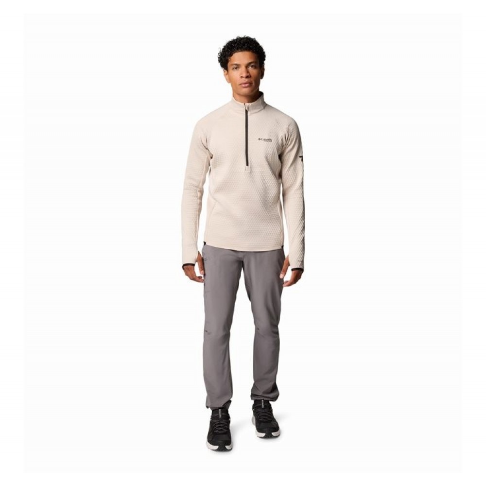 Ανδρική Μπλούζα Columbia Crystal Leaf Omni-Heat™ Helix Half Zip 2094983-278 Μπεζ