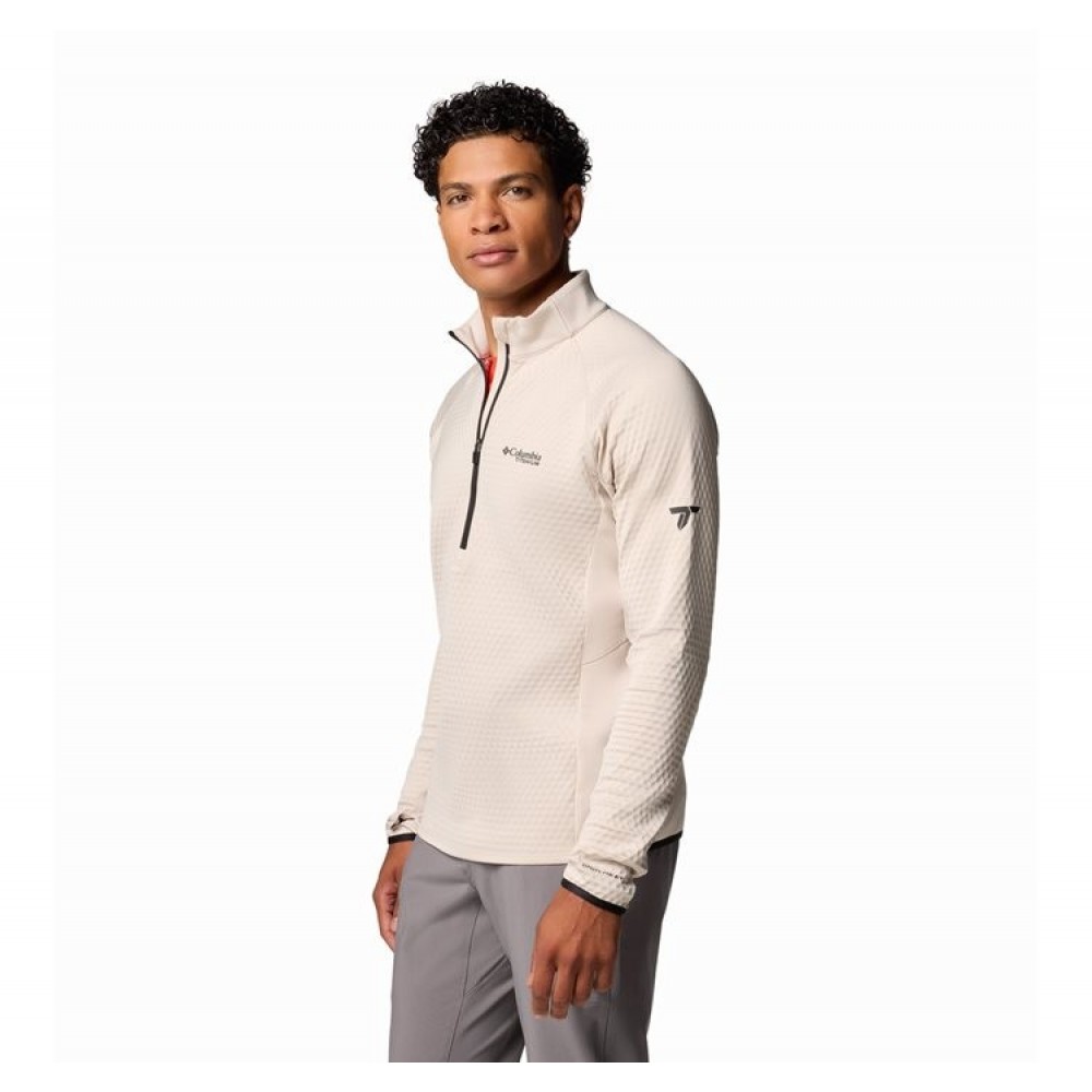Ανδρική Μπλούζα Columbia Crystal Leaf Omni-Heat™ Helix Half Zip 2094983-278 Μπεζ