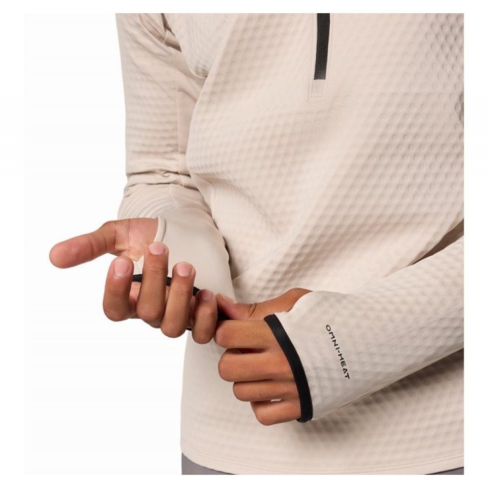 Ανδρική Μπλούζα Columbia Crystal Leaf Omni-Heat™ Helix Half Zip 2094983-278 Μπεζ